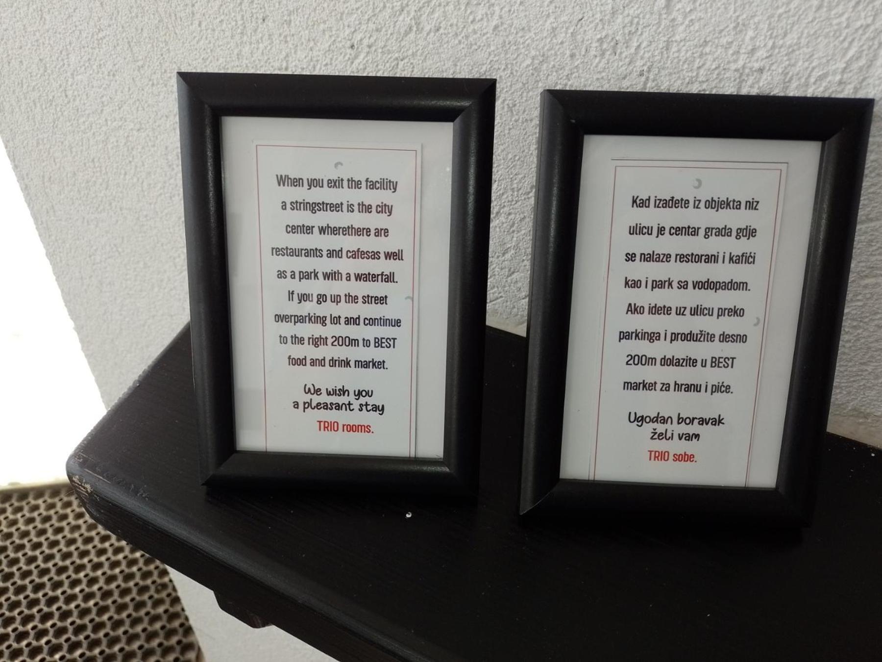 Trio Sobe Hotel Jajca Kültér fotó